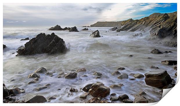 North Sea At Forvie Print by Eric Watson