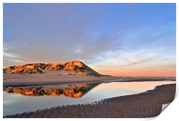 Dune Reflection Newburgh Beach Print by Eric Watson