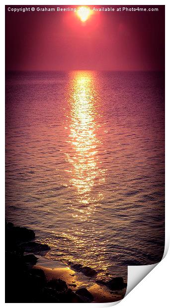 Evening Sunset Print by Graham Beerling