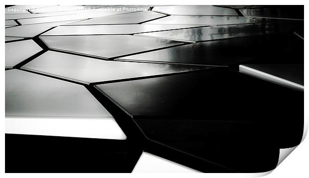  Black and White Abstracts Print by Graham Beerling