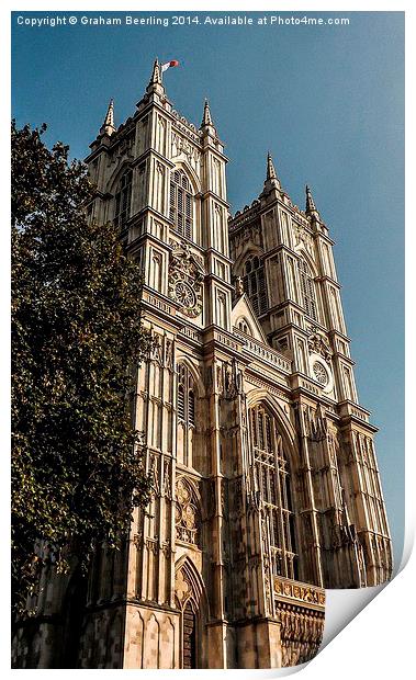 Westminster Abbey Print by Graham Beerling