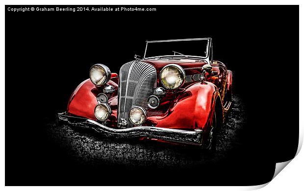 Classic Car Print by Graham Beerling