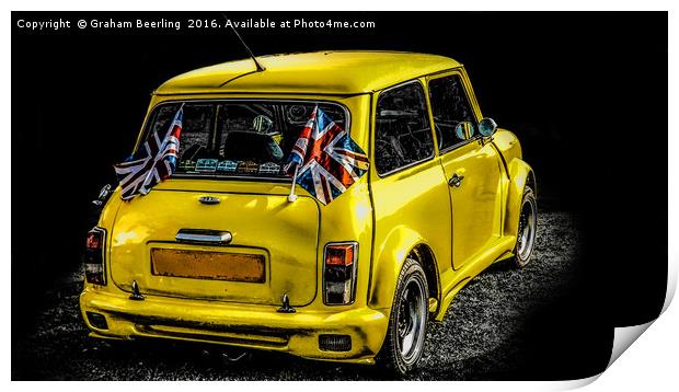 A Very British Mini Print by Graham Beerling
