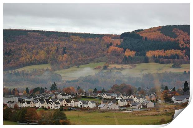 Autumn in Scotland Print by Claire Colston