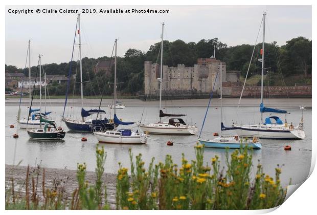 Upnor Castle Print by Claire Colston