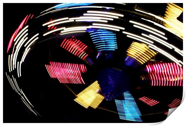 Spinning motion blur Print by Helen Cooke