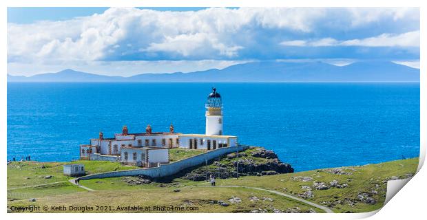 Lighthouse at Neist Point, Isle of Skye Print by Keith Douglas