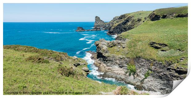 Cornwall Coast Print by Keith Douglas