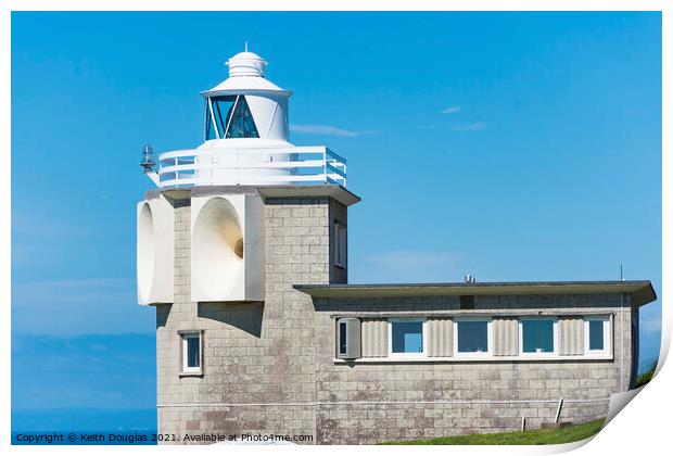 Bull Point Lighthouse, Devon Print by Keith Douglas