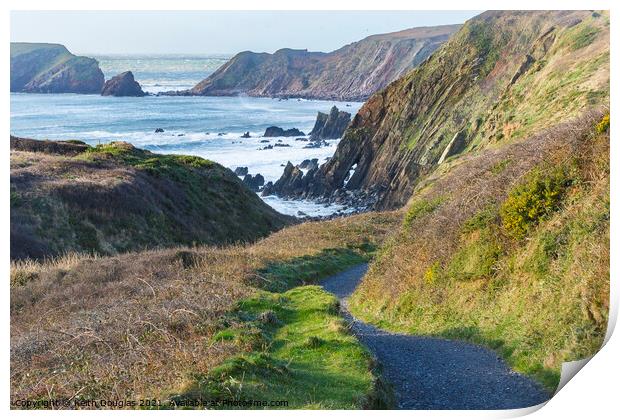 The path to Marloes Sands, Pembrokeshire Print by Keith Douglas