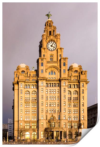 The Liver Building, Liverpool Print by Keith Douglas