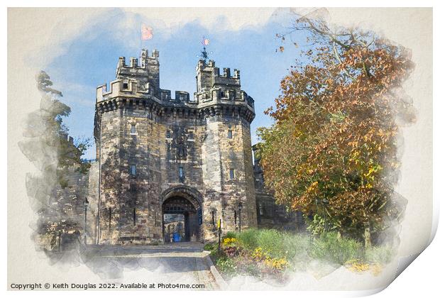 Lancaster Castle Print by Keith Douglas