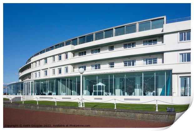 The Midland Hotel from the Promenade Print by Keith Douglas