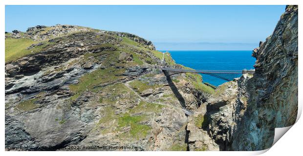 Tintagel Castle, Cornwall Print by Keith Douglas