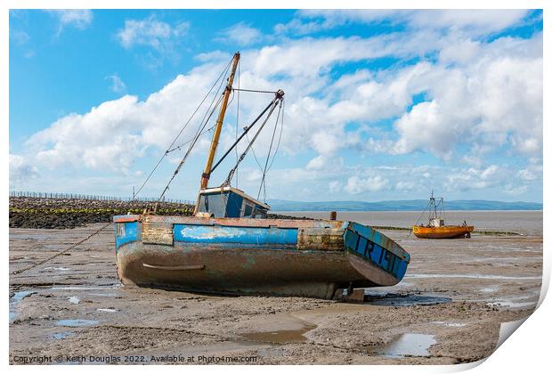 The Last Morecambe Shrimpers Print by Keith Douglas