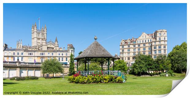 Bandstand in Bath Print by Keith Douglas