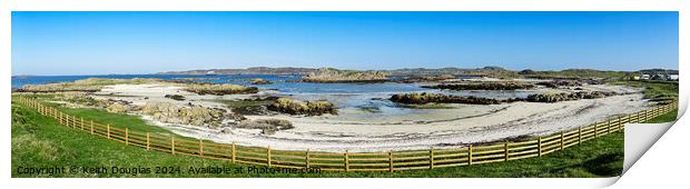 Panoramic View over to Iona Print by Keith Douglas