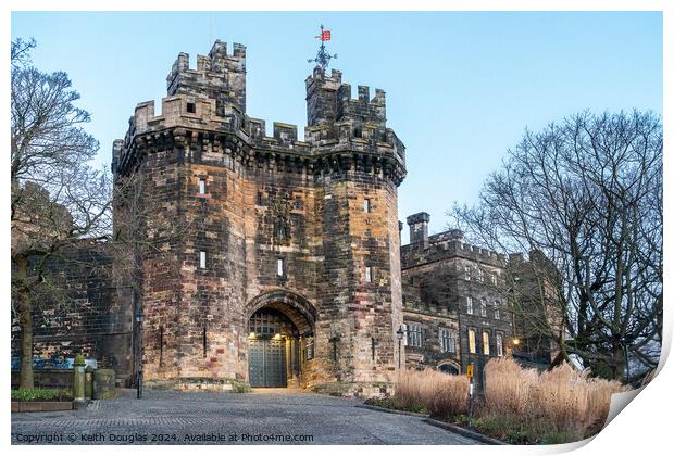 Approaching Lancaster Castle  Print by Keith Douglas