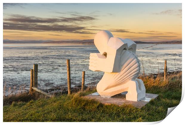 Praying Shell, Morecambe Bay Print by Keith Douglas