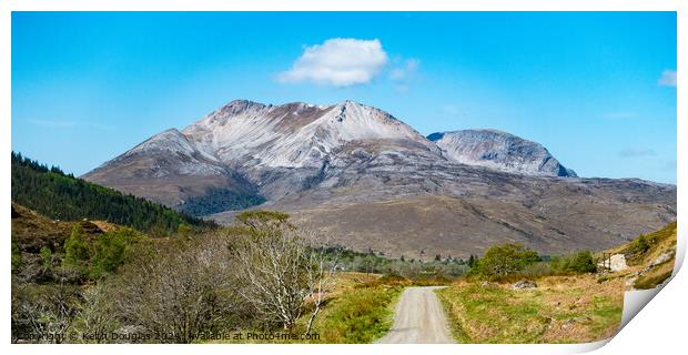 Beinn Eighe near Kinlochewe Print by Keith Douglas