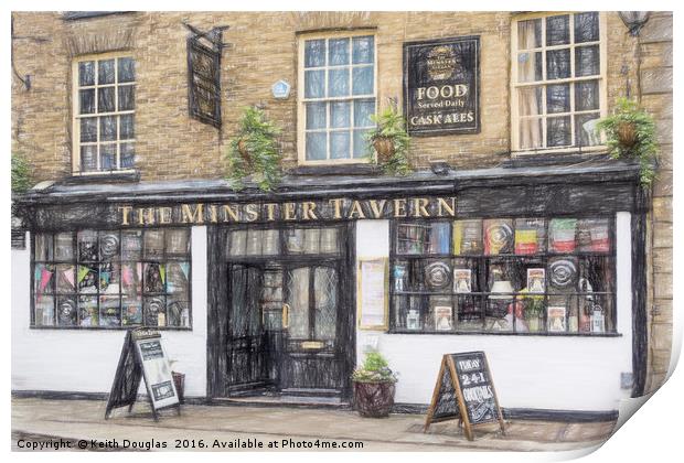 The Minster Tavern Print by Keith Douglas