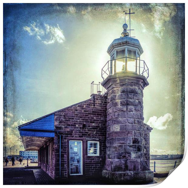 Morecambe Bay Lighthouse Print by Keith Douglas