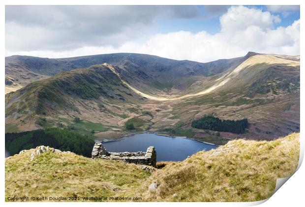 Haweswater and Riggindale Print by Keith Douglas