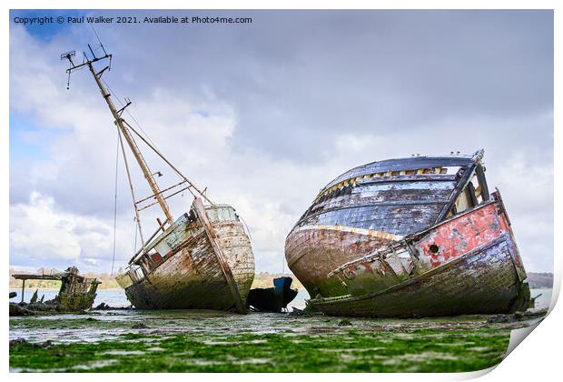 Nautical Wrecks Print by Paul Walker