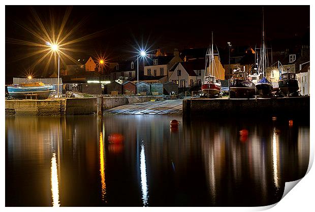 Starbursts at the Harbour Print by Lorraine Paterson