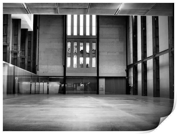 Empty spaces Tate Modern Print by Maggie Railton