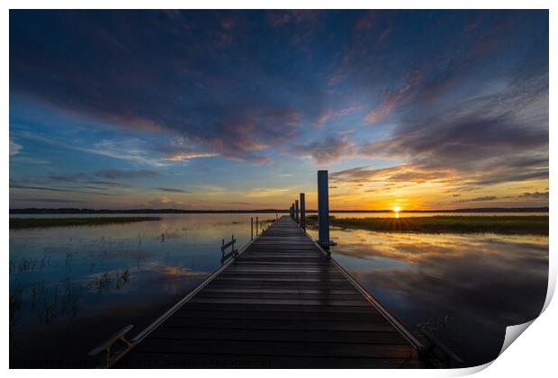 Clermont Florida Sunrise  Print by matthew  mallett