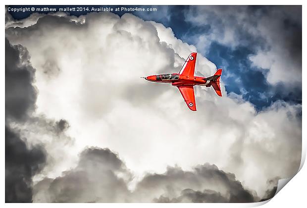  Red Arrow leaves the Pack Print by matthew  mallett