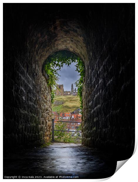 Whitby's Kissing Tunnel   Print by Inca Kala