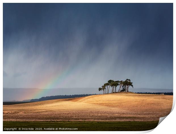 After Every Storm Comes A Rainbow Print by Inca Kala