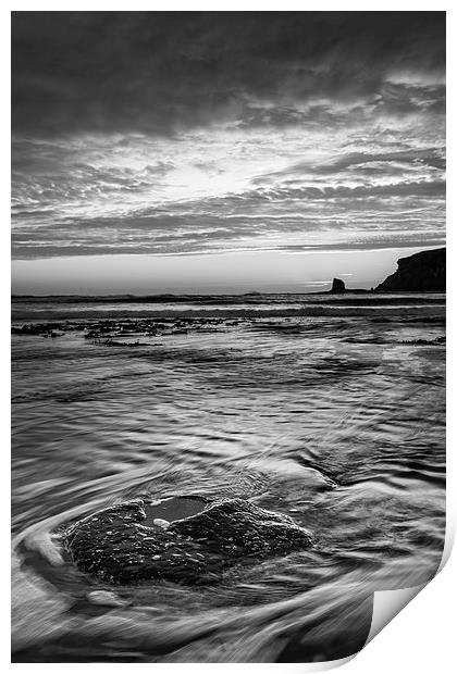 Black Nab Sunrise Print by Andy Redhead