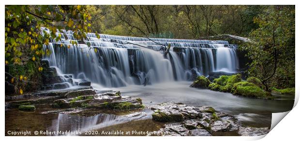 Monsal Weir Print by Robert Maddocks