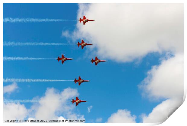 The Patrouille Suisse Print by Mark Draper