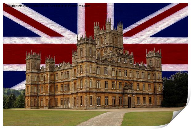 Downton Abbey Union Jack Print by Mark Draper