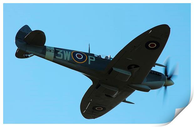 Supermarine Spitfire LF.XVIE RW382 Print by Barry Burston