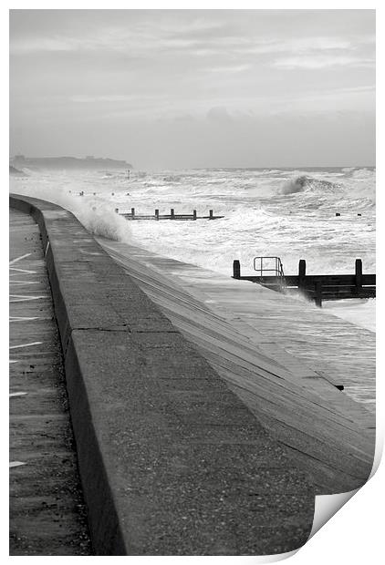 Walcott Sea Front Storms Print by James Taylor