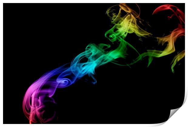  Smoke Art 1 Print by Jason Moss