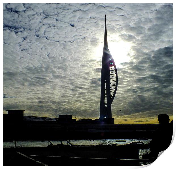 spinnaker tower portsmouth Print by nick wastie