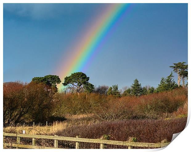 beautiful rainbow Print by nick wastie