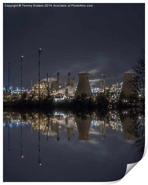 Futuristic Industrial Haven Print by Tommy Dickson
