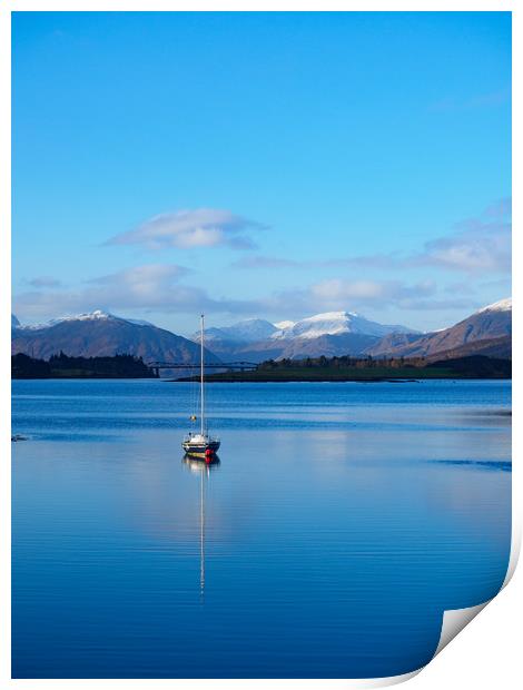 Serenity at Loch Leven Print by Tommy Dickson