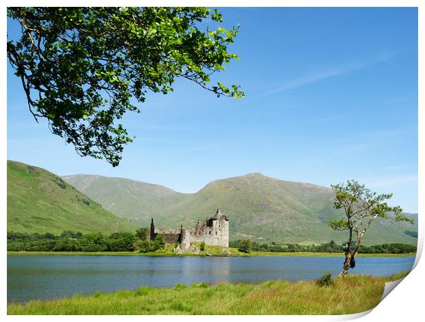 Loch Awe and Kilchurn Castle. Print by Tommy Dickson