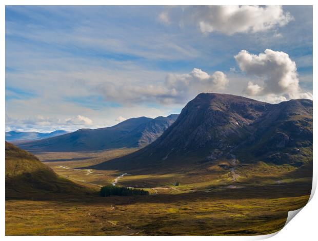 Buachaille Etive Mor, Glen Coe. Print by Tommy Dickson