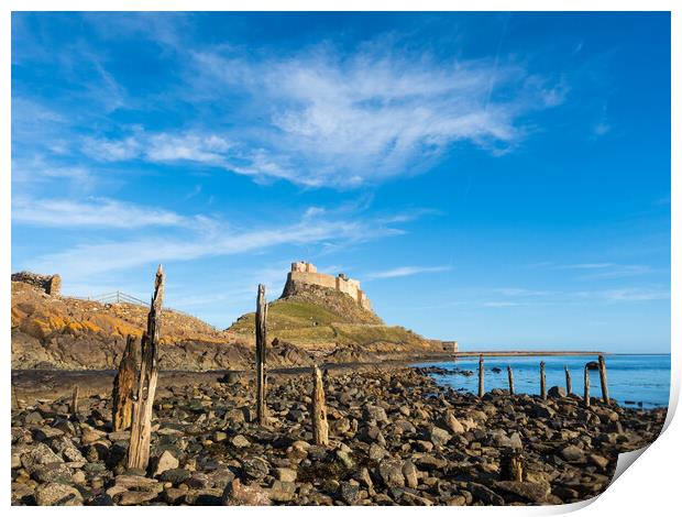 Lindisfarne Castle, Holy Island. Print by Tommy Dickson
