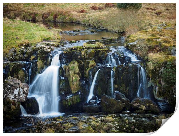 Loup of Fintry Waterfall. Print by Tommy Dickson