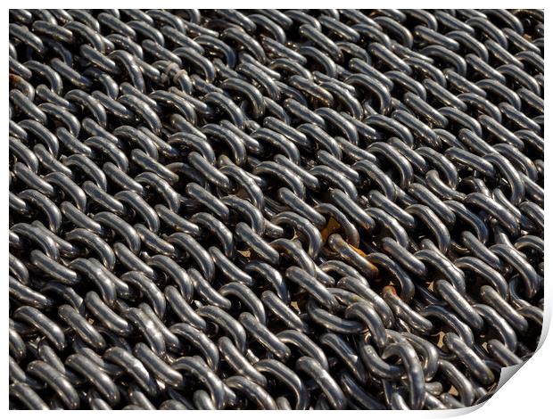 Metal Chain Abstract. Print by Tommy Dickson